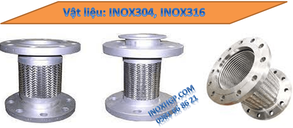 khớp nối mềm inox 2 đầu mặt bích 3