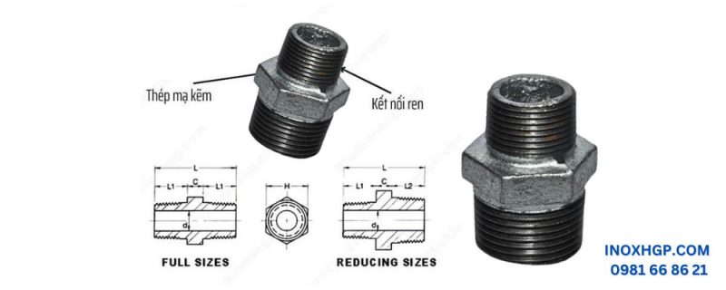 kép thép ren mạ kẽm