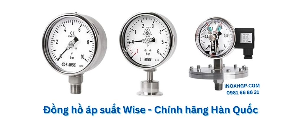 đồng hồ áp suất wise hàn quốc