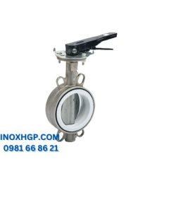 Van bướm inox tay gạt